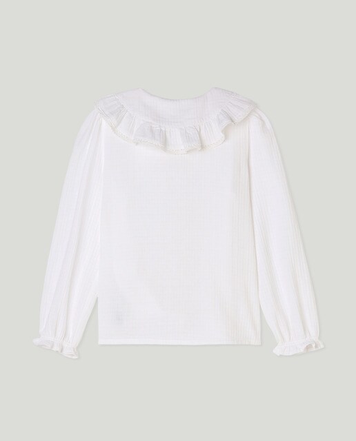 Blusa niña manga larga gasa