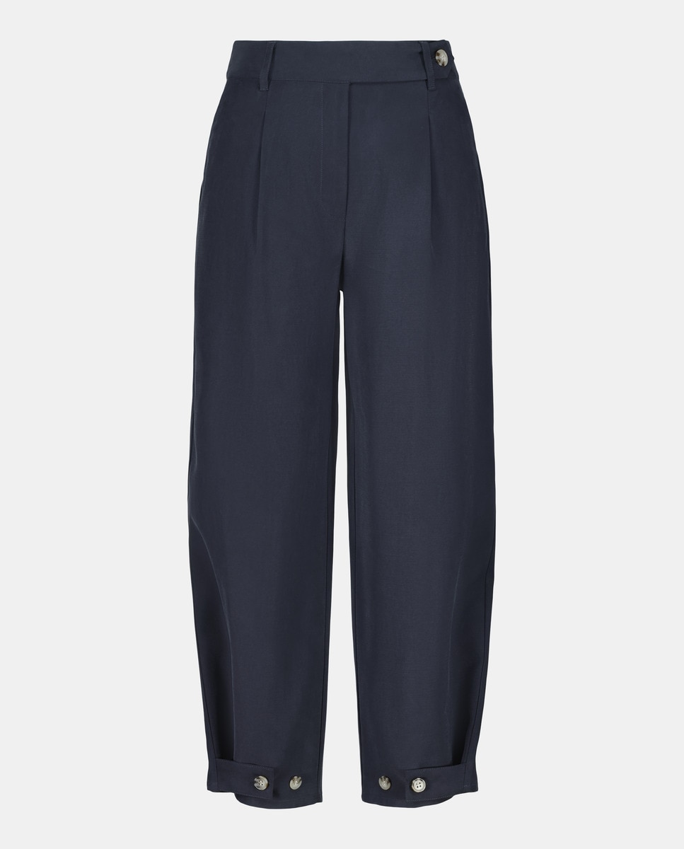 Pantalón de mujer globo Gris oscuro-4