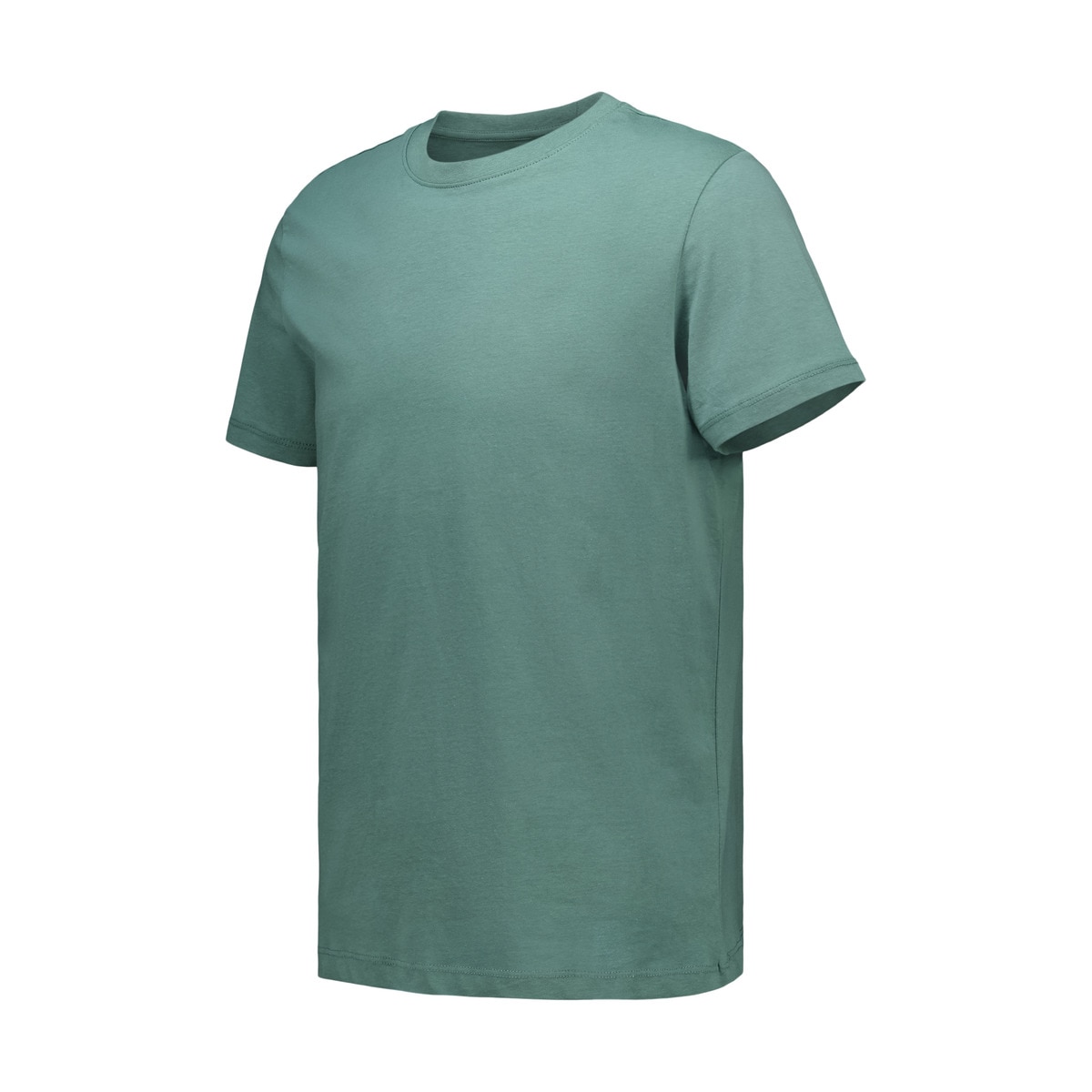 Camiseta de algodón de hombre Verde-4