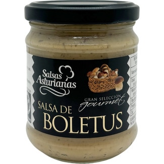 salsa de boletus gran selección gourmet frasco 190 g - Salsas Asturianas