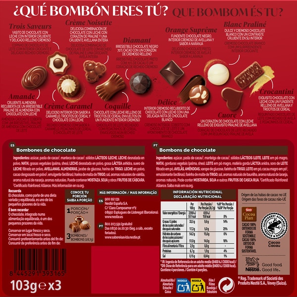 pack of 2 Caja Roja chocolates 103 g + free Nestle Caja Roja 103 g case 309 g