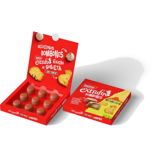 Dinosaurus biscuit filled chocolates case 116 g