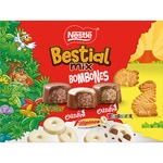 Bestial Mix Pralinenmischung Jungly, Jungly weiß und extrafein Dinosaurus Karton 192 g