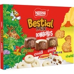 Bestial Mix Pralinenmischung Jungly, Jungly weiß und extrafein Dinosaurus Karton 192 g
