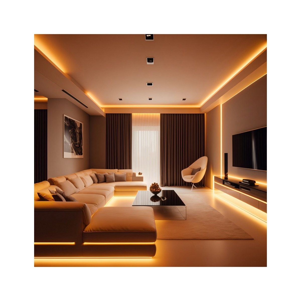 Fita LED Muvit NEON IP65 Branco Quente (3000W) 5m 4