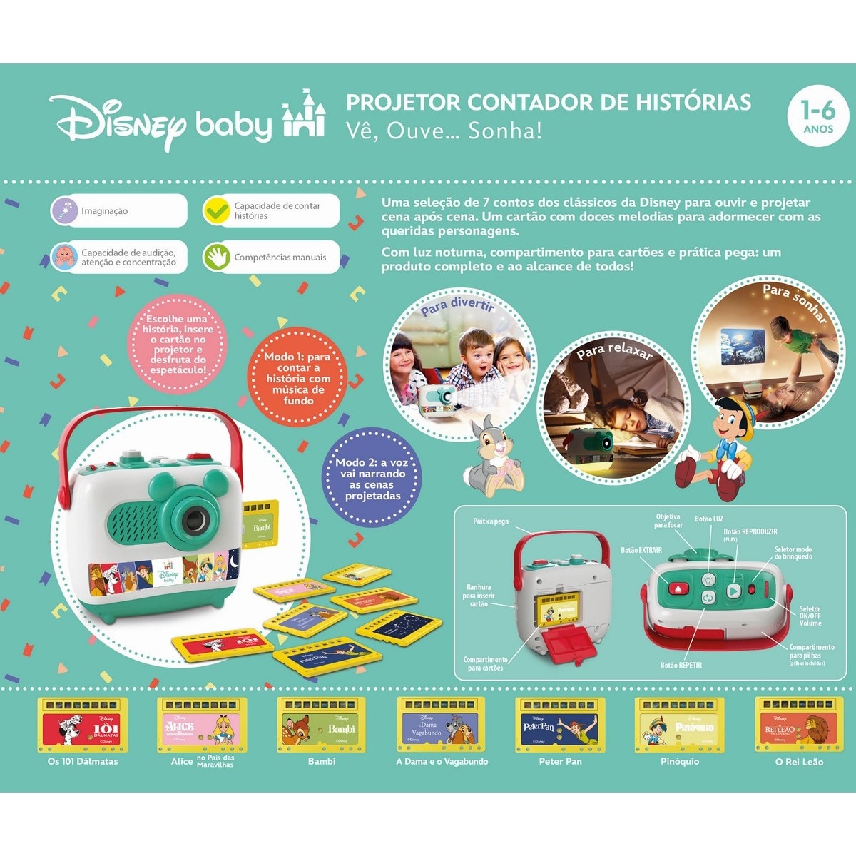 Disney Baby Projetor Contador de Histórias 3