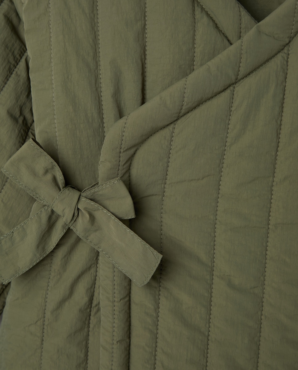 Kimono Acolchoado Cruzado 520 Caqui-5