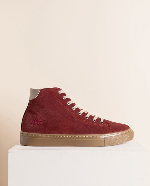 Imagen 0 de Zapatilla urban alta burdeos
