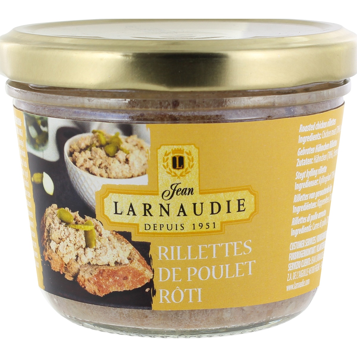 Rillettes de Frango Assado embalagem 00180 g