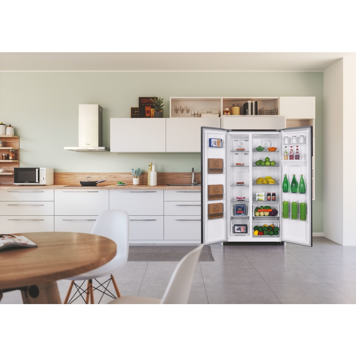 Frigorífico Side by Side Candy CHSBSO-6174XWD No Frost, Dispensador de Água e de 177 cm - Inox Inox-13