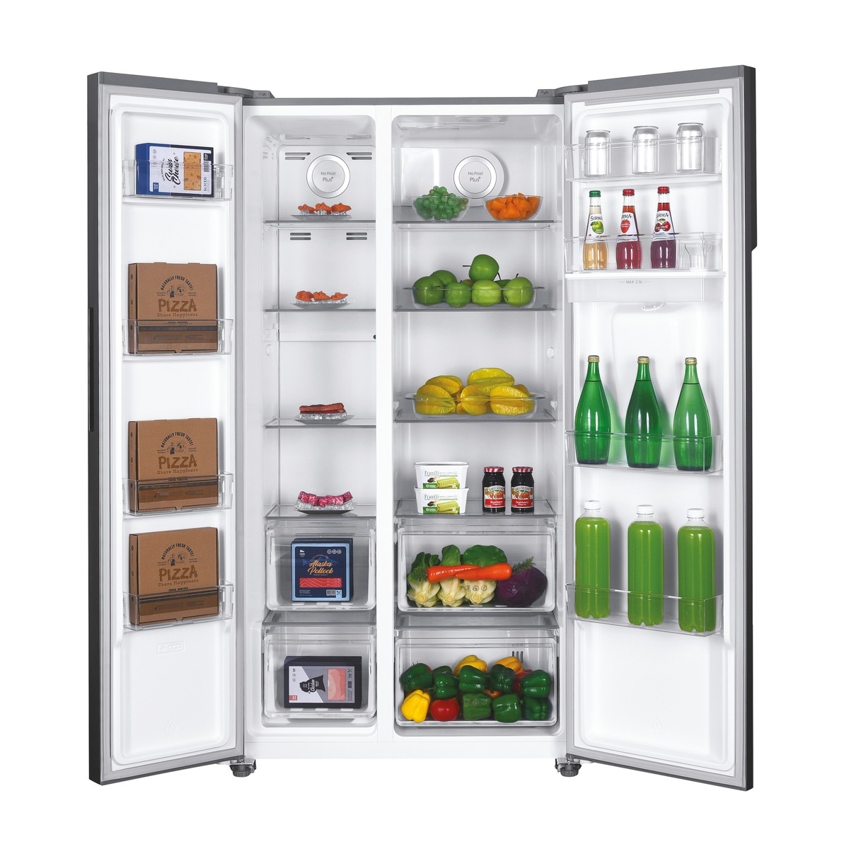 Frigorífico Side by Side Candy CHSBSO-6174XWD No Frost, Dispensador de Água e de 177 cm - Inox Inox-3