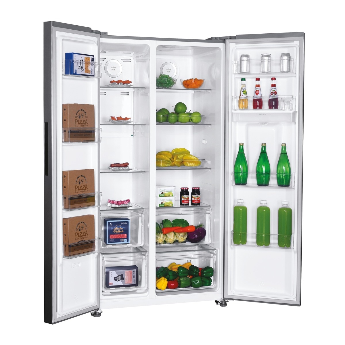 Frigorífico Side by Side Candy CHSBSO-6174XWD No Frost, Dispensador de Água e de 177 cm - Inox Inox-5