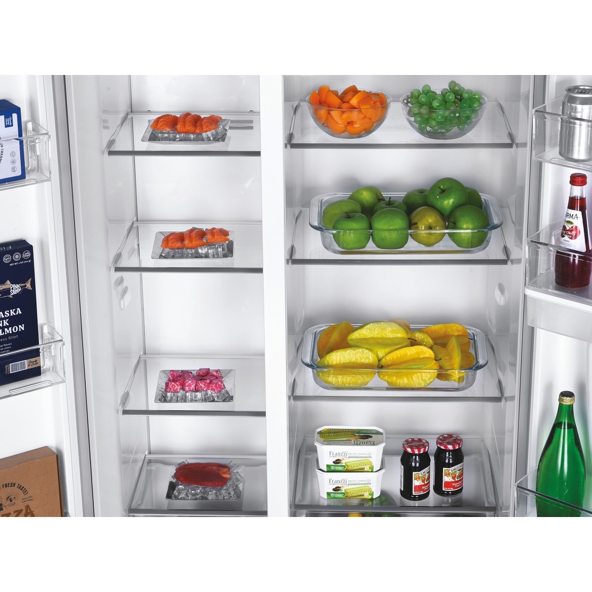 Frigorífico Side by Side Candy CHSBSO-6174XWD No Frost, Dispensador de Água e de 177 cm - Inox Inox-6
