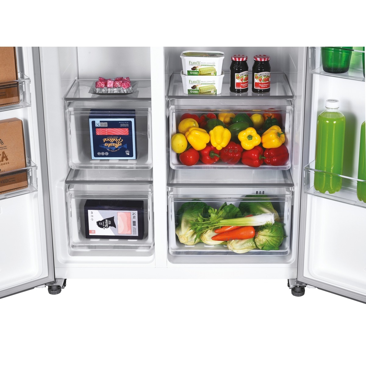 Frigorífico Side by Side Candy CHSBSO-6174XWD No Frost, Dispensador de Água e de 177 cm - Inox Inox-9