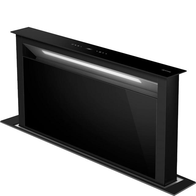 Imagem 0 de Exaustor de Bancada Smeg Universal KDD90CNE2 de 4 Velocidades + 1 Intensiva e de 90 cm - Preto