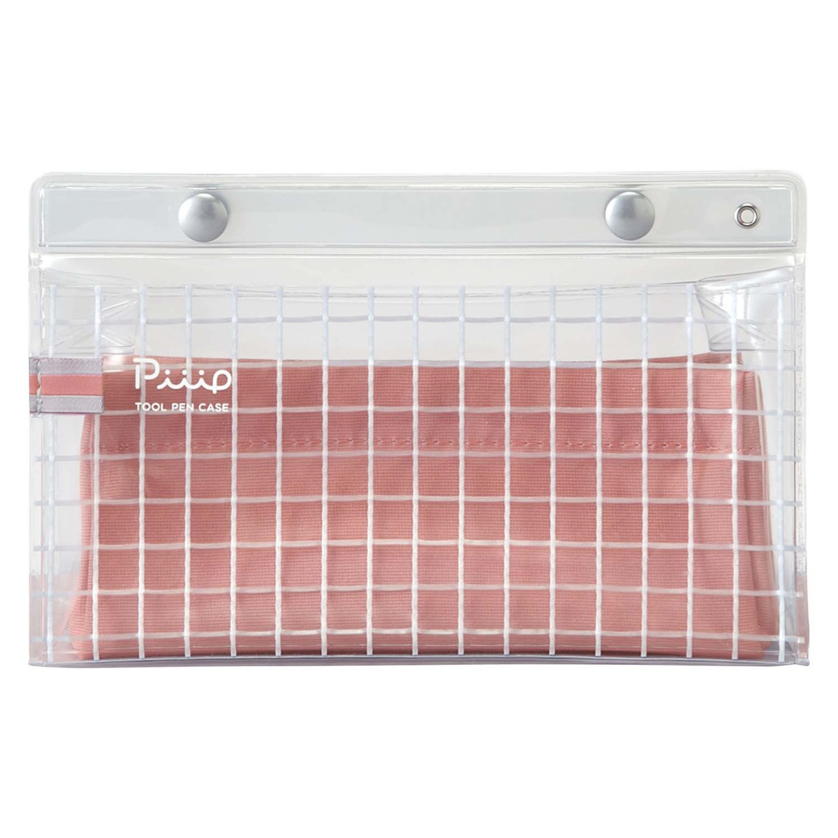 Estuche de vinilo Kokuyo bolsillo rosa Rosa-2