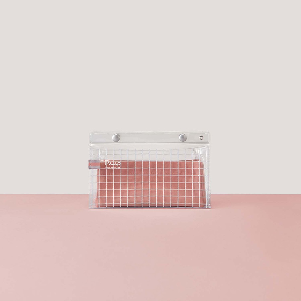 Estuche de vinilo Kokuyo bolsillo rosa Rosa-13