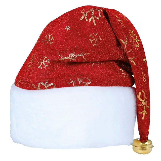 Imagen 0 de Gorro adulto Noel copos de nieve, talla única