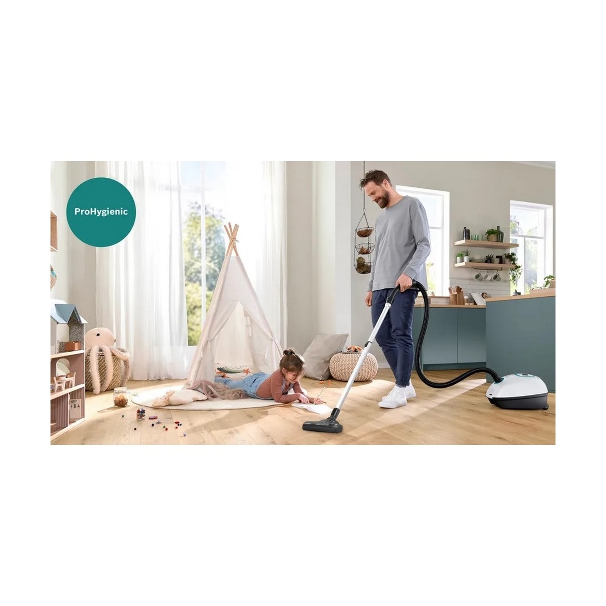 Aspirador com Saco Bosch Serie 4 BGL41HYG2H ProHygienic e de 700 W - Branco Branco-7