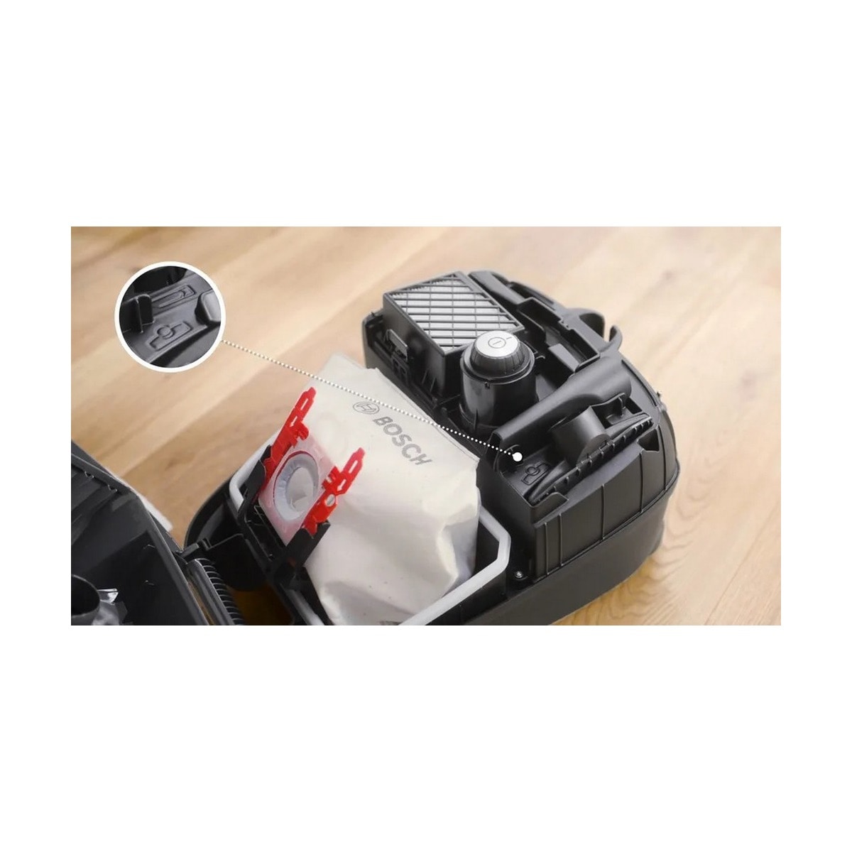 Aspirador com Saco Bosch Serie 4 BGL41HYG2H ProHygienic e de 700 W - Branco Branco-3