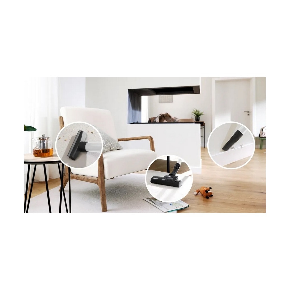 Aspirador com Saco Bosch Serie 4 BGL41HYG2H ProHygienic e de 700 W - Branco Branco-2