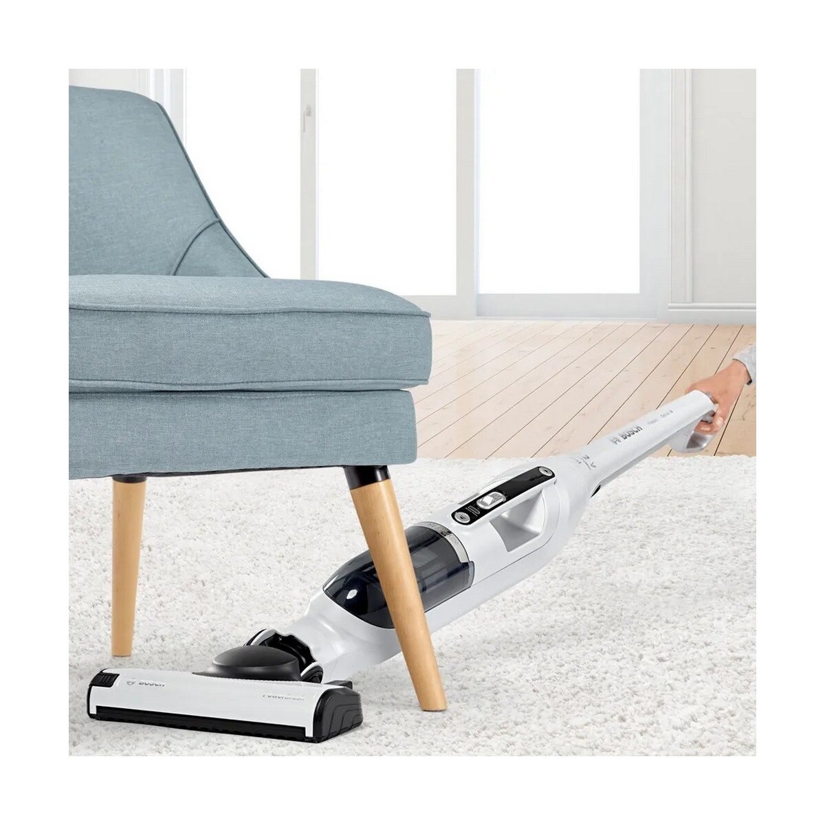 Aspirador Vertical Serie 4 BBH32551 Recarregável, Flexxo 25.2V - Branco Branco-9