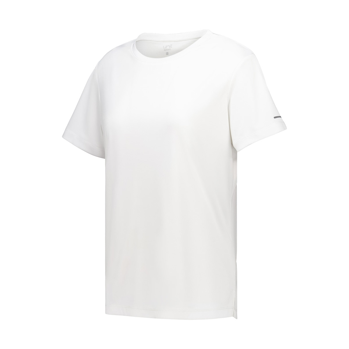 Camiseta manga corta running mujer Crema-4