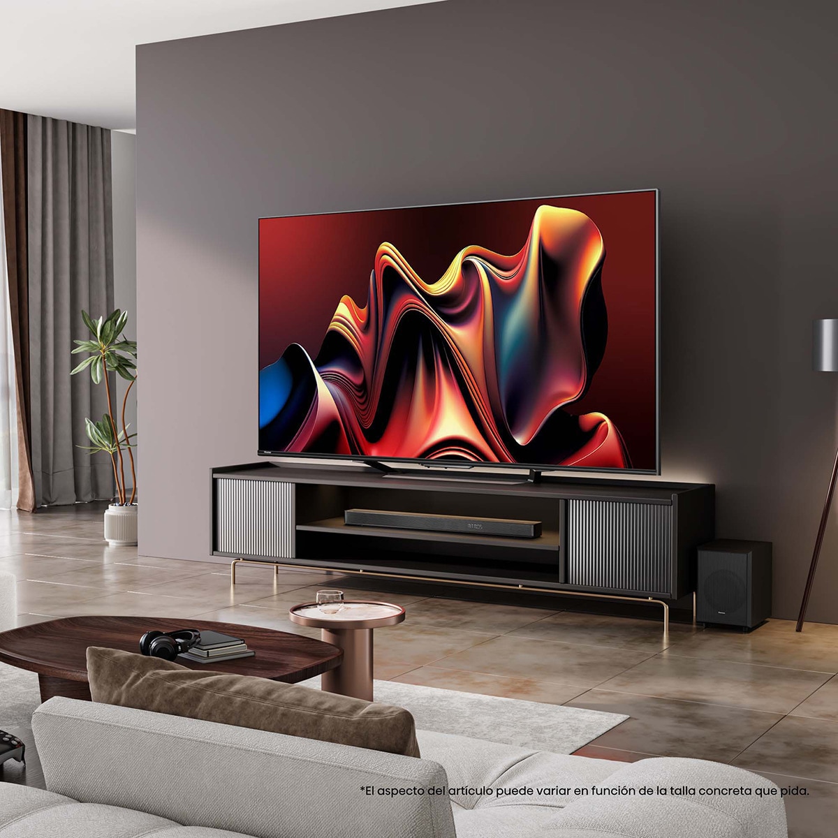 TV MiniLED 139cm (55") Hisense 55U7NQ UHD 4K Smart TV Gris carbón-16