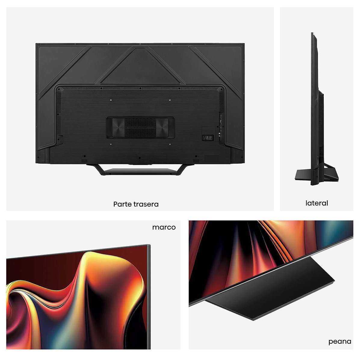 TV MiniLED 139cm (55") Hisense 55U7NQ UHD 4K Smart TV Gris carbón-3