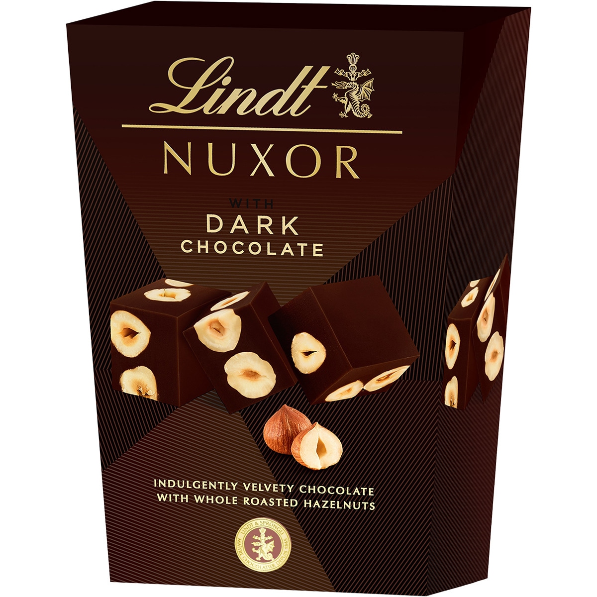 bombones de chocolate negro con avellanas tostadas estuche 150 g