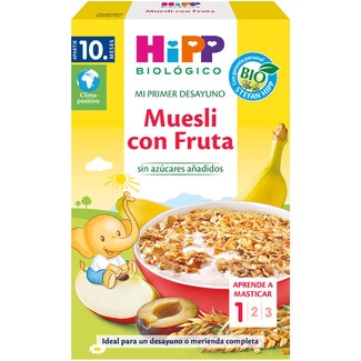 Mi Primer Desayuno muesli con  fruta ecológico desde 10 meses y sin azúcares añadidos envase 200 g - Hipp Biologico