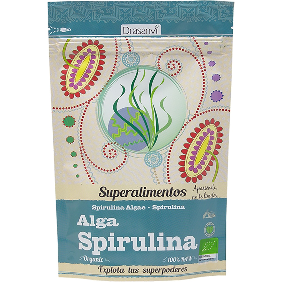 alga spirulina ecológica sin gluten bolsa 150 g