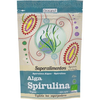 alga spirulina ecológica sin gluten bolsa 150 g - Drasanvi