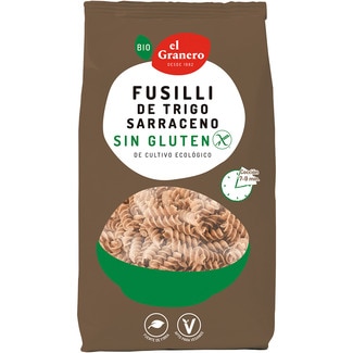 bio fusilli de trigo sarraceno sin gluten y ecológico envase 500 g - El Granero Integral