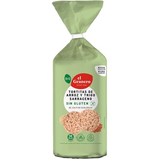 Bio tortitas ecológicas de arroz y trigo sarraceno bolsa 115 g - El Granero Integral