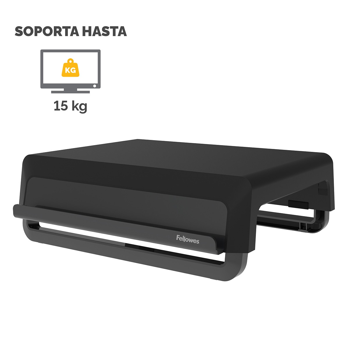 Soporte elevador para monitor Fellowes Breyta negro, 100% reciclable Negro / Gris-4