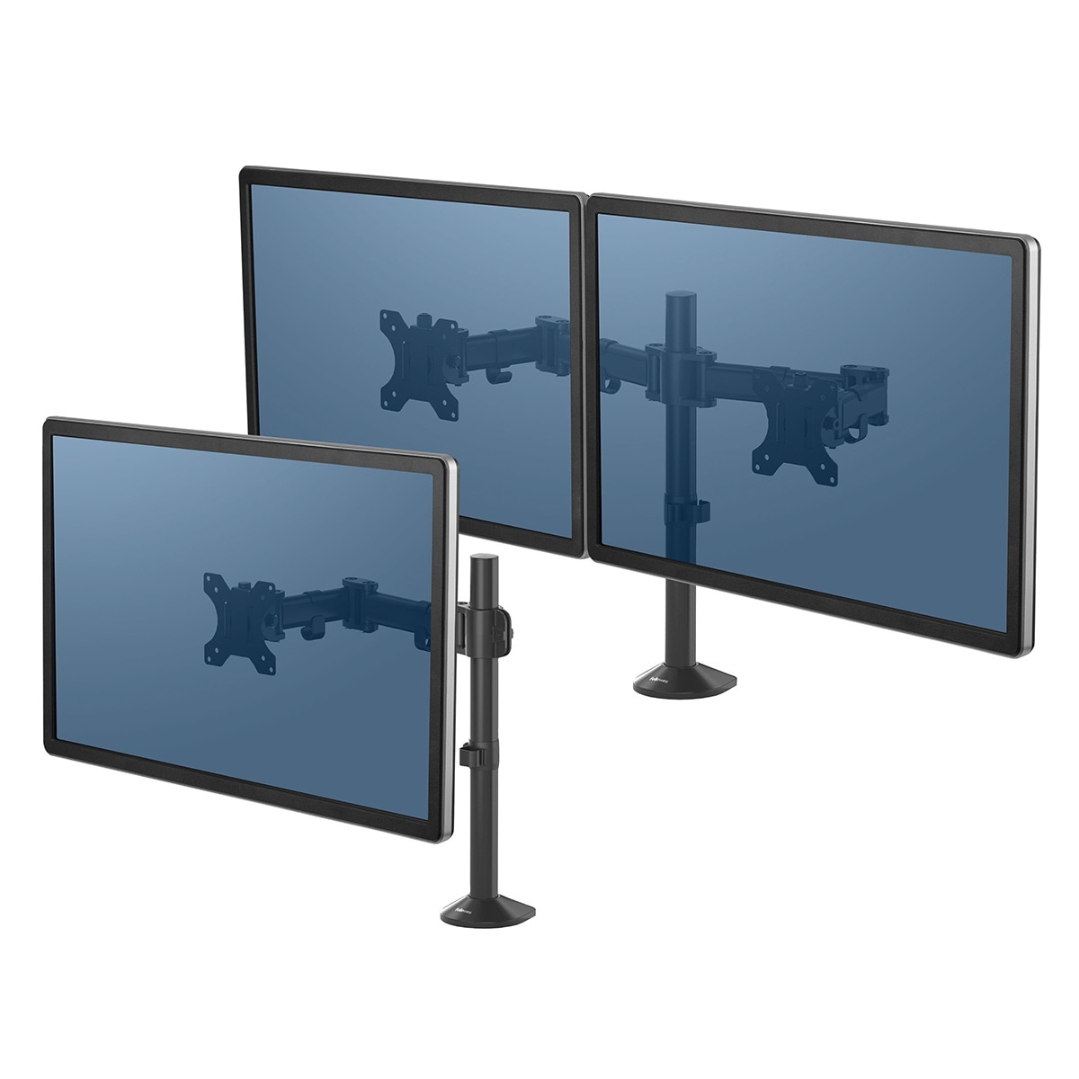 Brazo elevador para monitor Fellowes Reflex, para 1 pantalla Negro-6