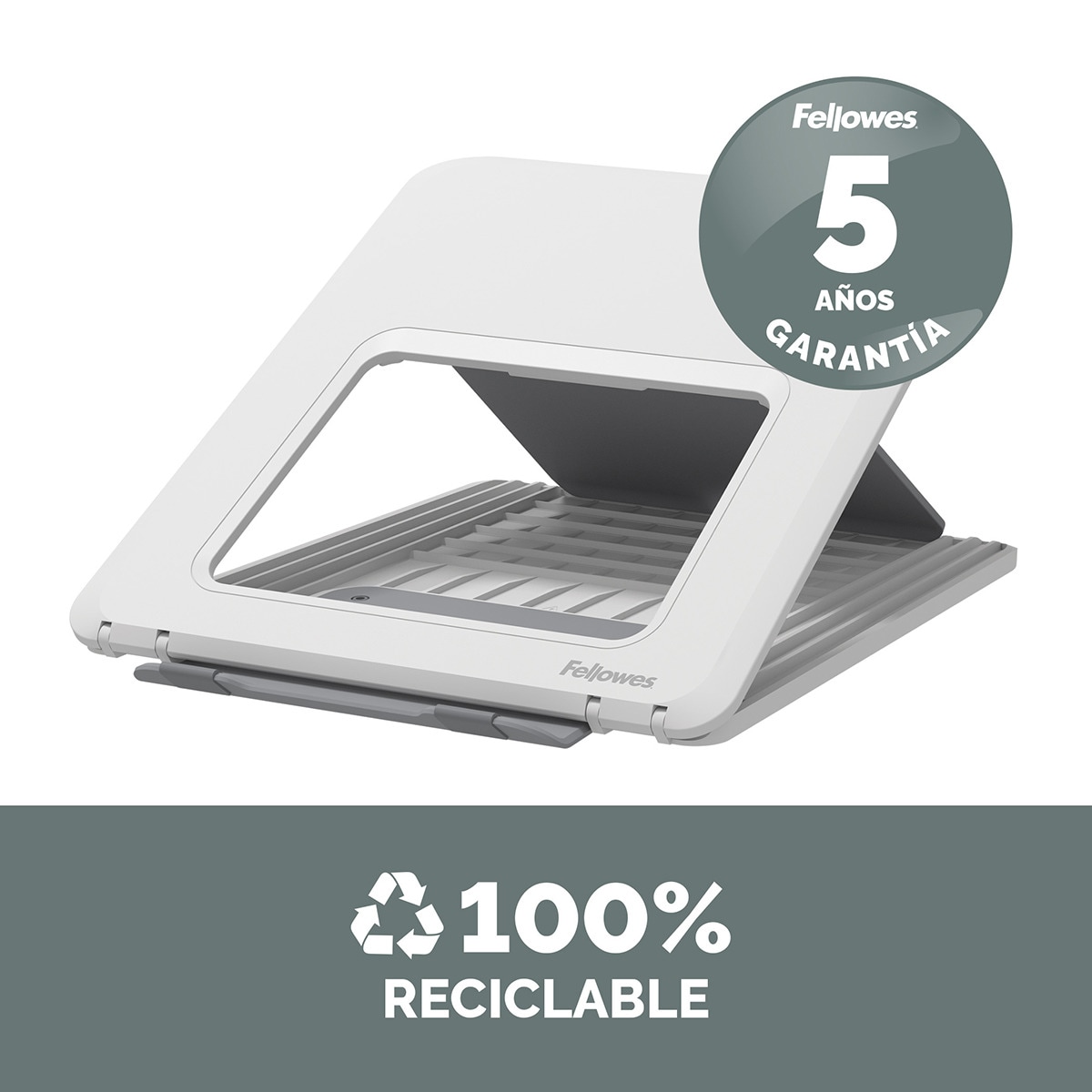 Soporte elevador para portátil Fellowe Breyta, color blanco Blanco-8