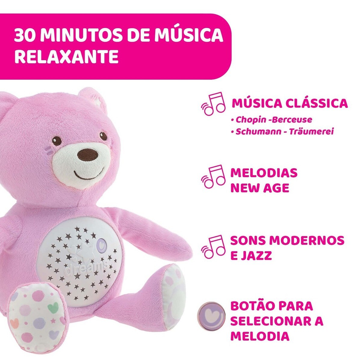 Ursinho Projetor Boa Noite 3