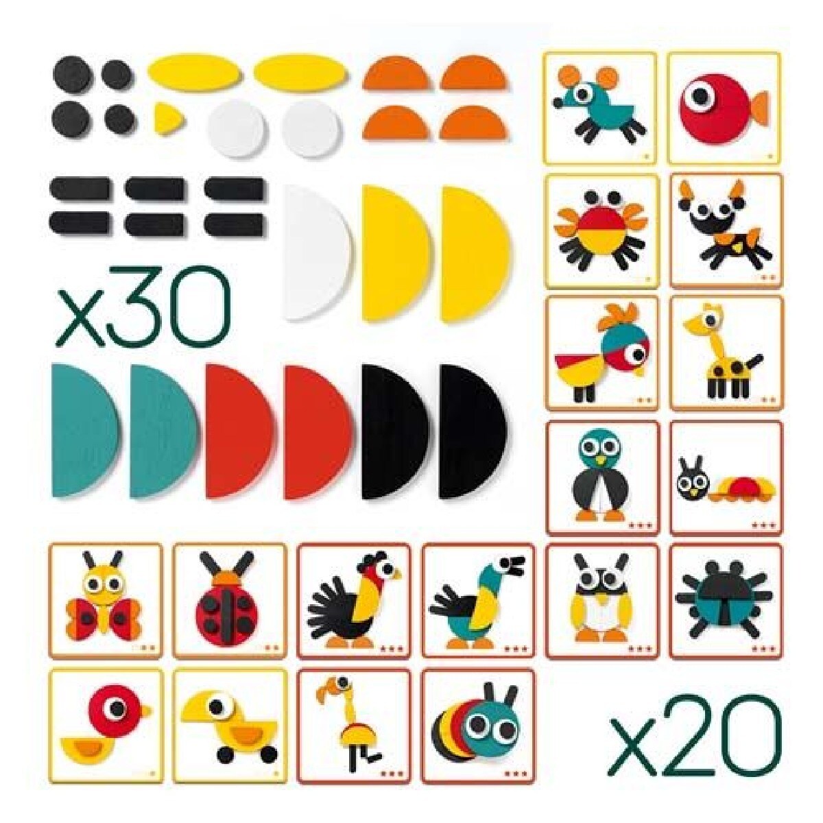 Jogo de Construção Djeco Ze Géoanimo 2