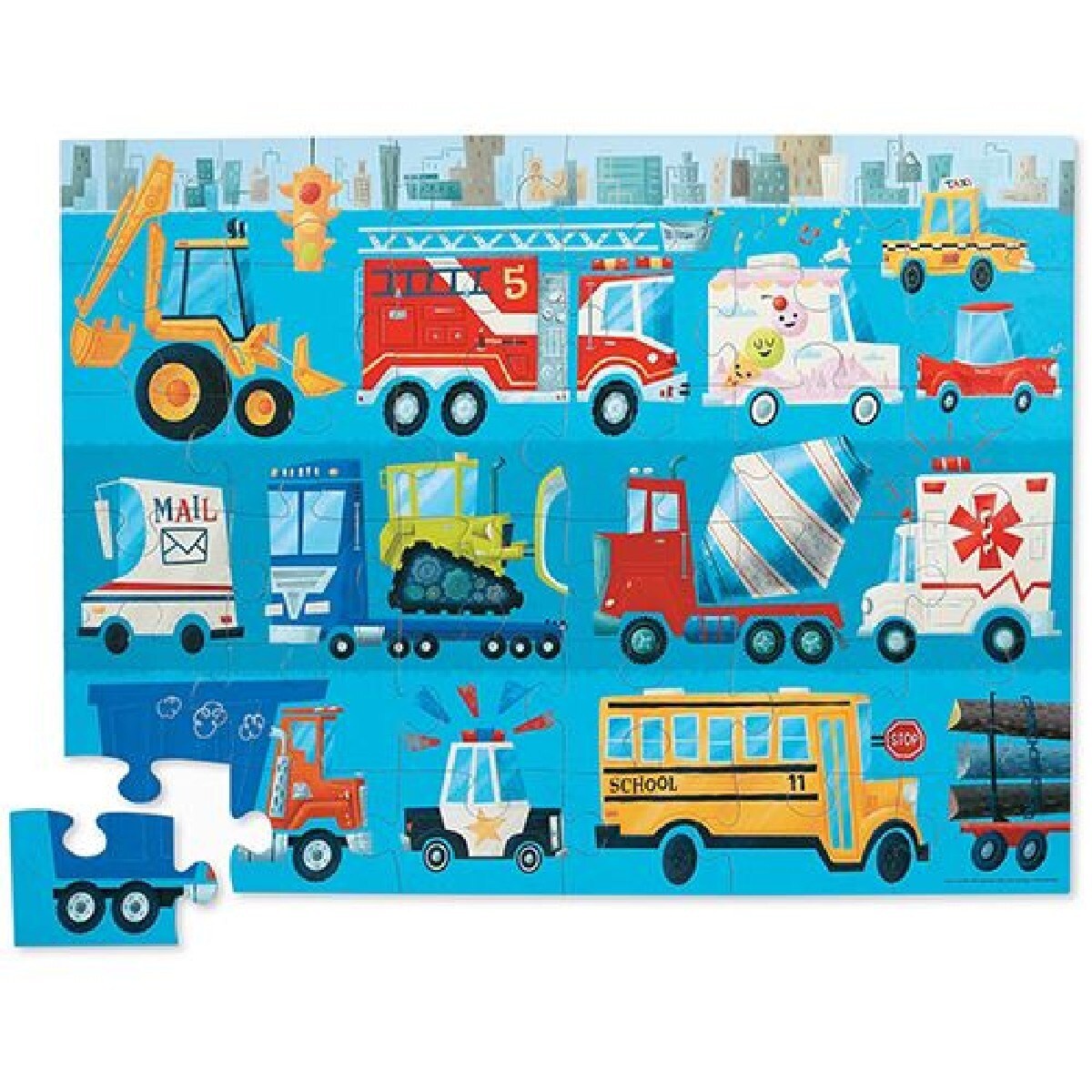 Puzzle de Chão Vehicles 36 Peças 2