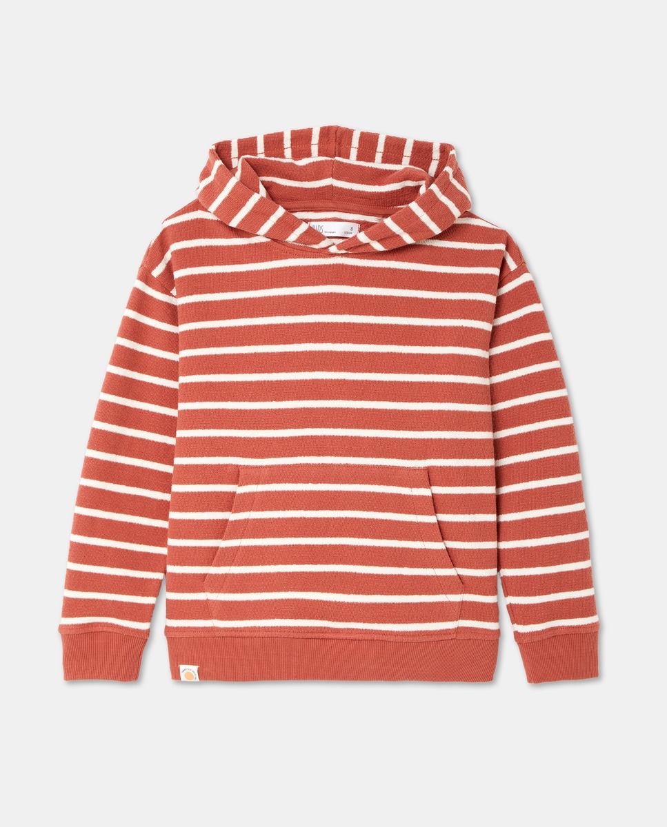 Sweatshirt Fechada Castanho-4