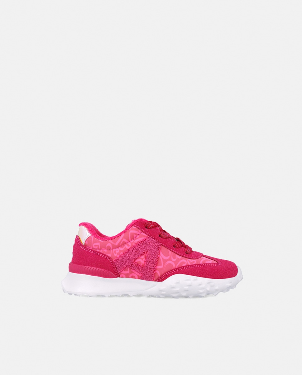 Sapatilhas Desportivas com Estampado - Fúcsia Fúcsia-6