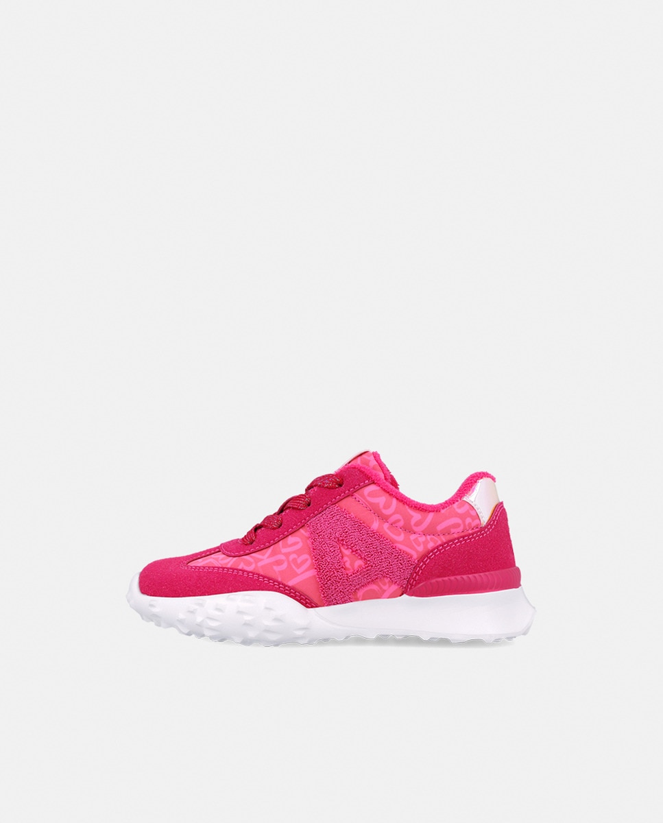 Sapatilhas Desportivas com Estampado - Fúcsia Fúcsia-10