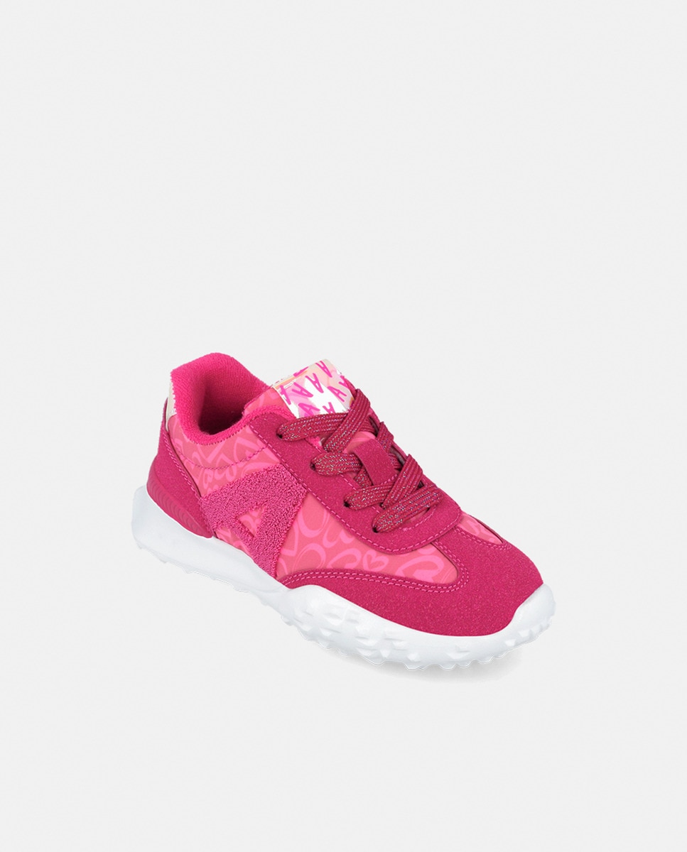 Sapatilhas Desportivas com Estampado - Fúcsia Fúcsia-9