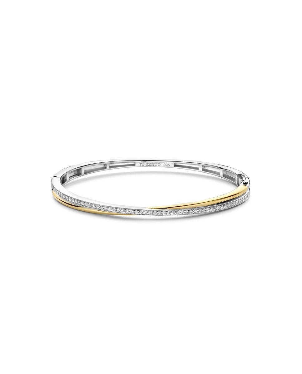 Pulseira Escrava prateada e dourada 1