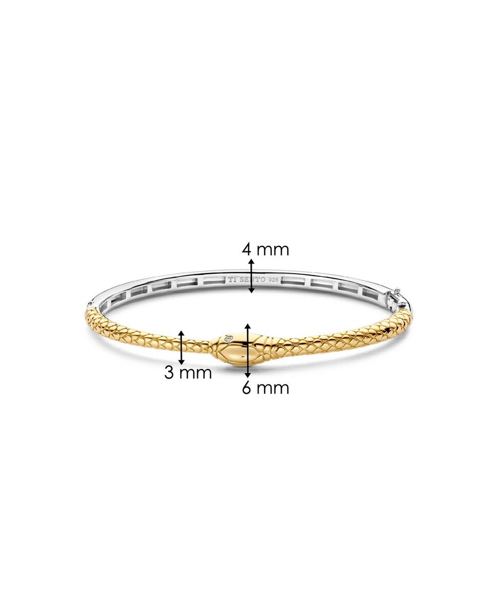 Pulseira Escrava prateada e dourada 4