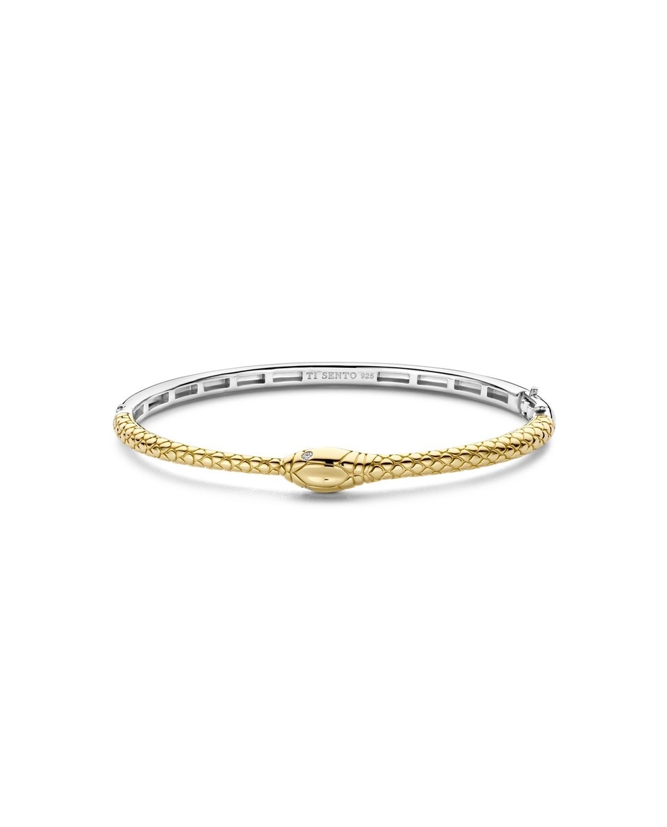Pulseira Escrava prateada e dourada 1