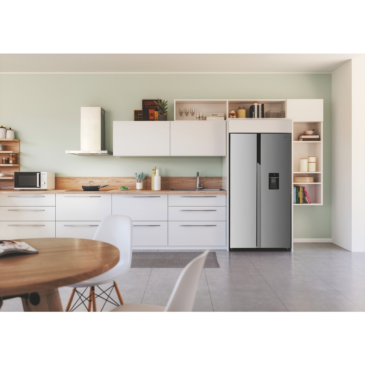 Frigorífico Side by Side Candy CHSBSO-6174XWD No Frost, Dispensador de Água e de 177 cm - Inox Inox-12