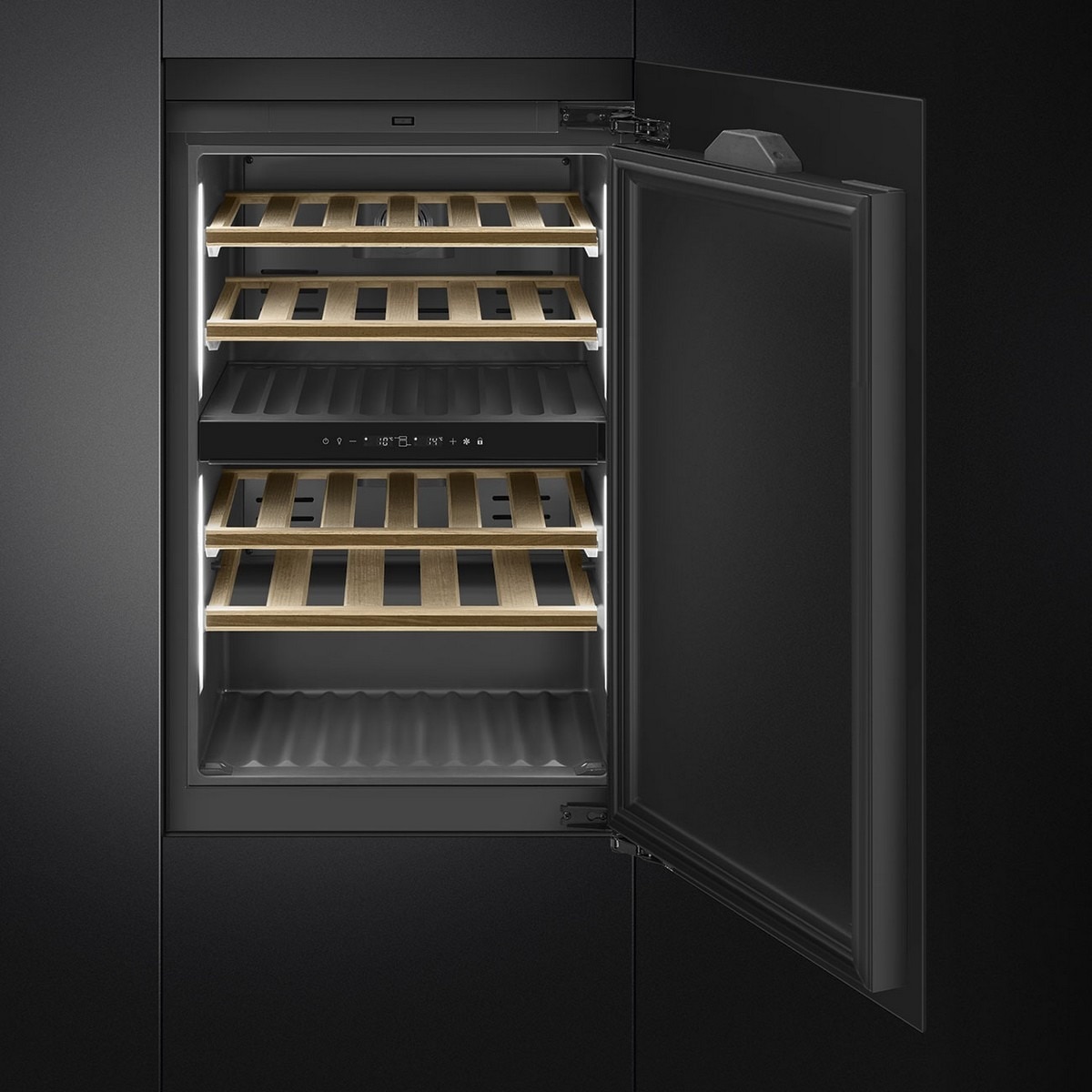 Garrafeira Encastrável Smeg Universal CVI040BE para 40 Garrafas Standard - Preto Preto-3